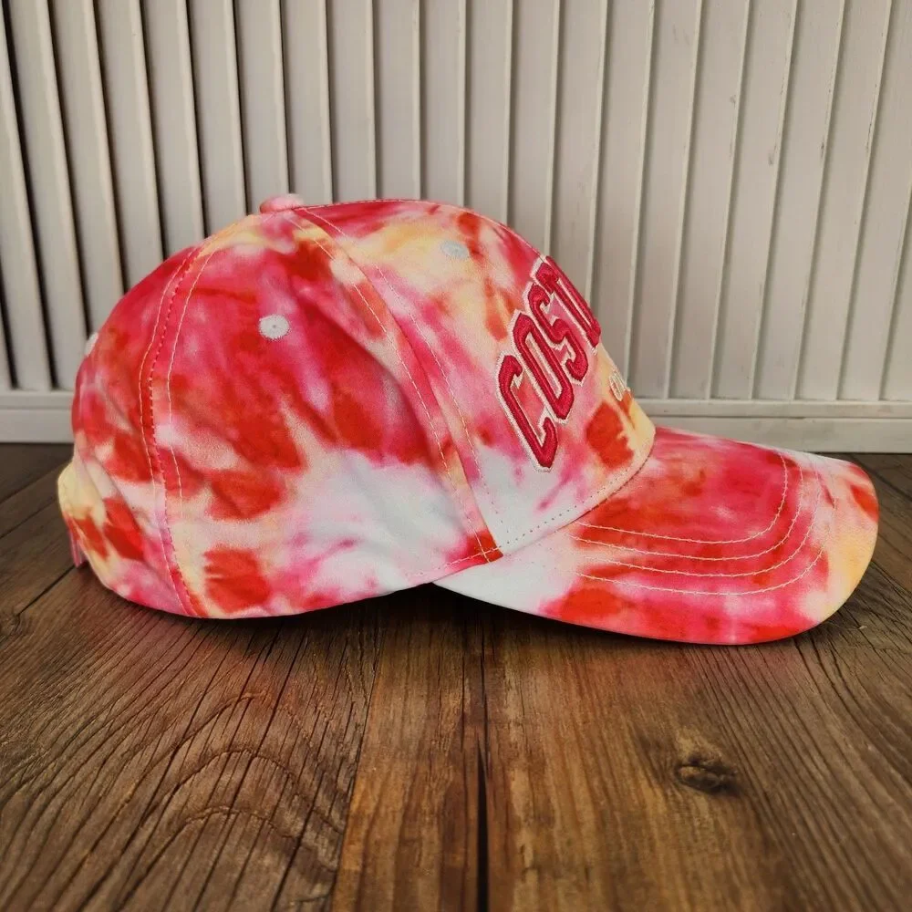 Robin Ruth Costa Rica Tie Dye Hat Pink Pura Vida Designer Baseball Cap Tropical